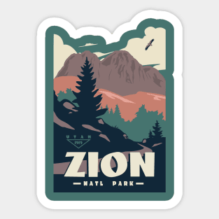 Zion National Park Utah Sticker